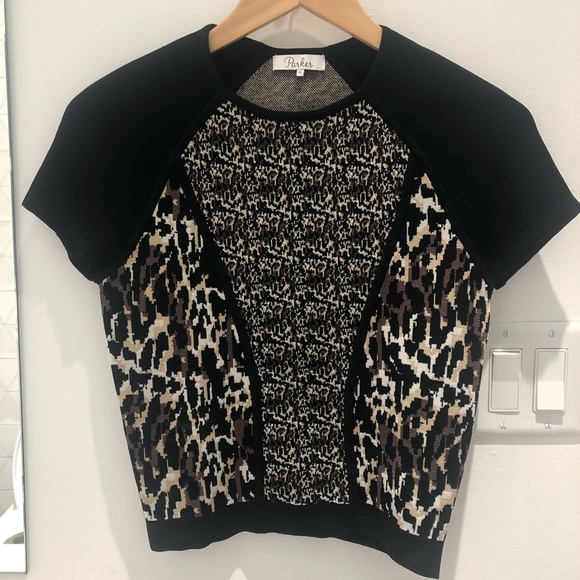 Parker Animal Print Knit Top - Picture 4 of 8